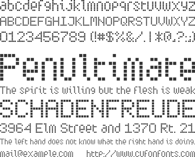 Subway Ticker font preview