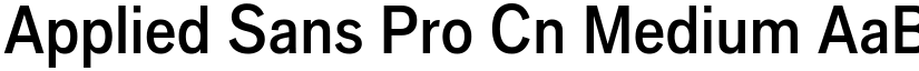 Applied Sans Pro Cn Medium font