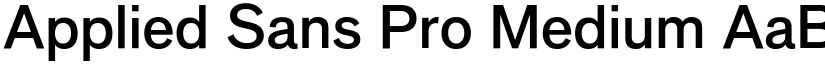 Applied Sans Pro Medium font