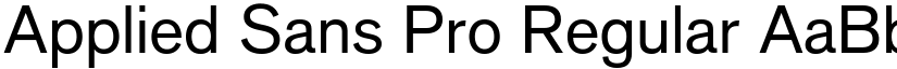 Applied Sans Pro Regular font