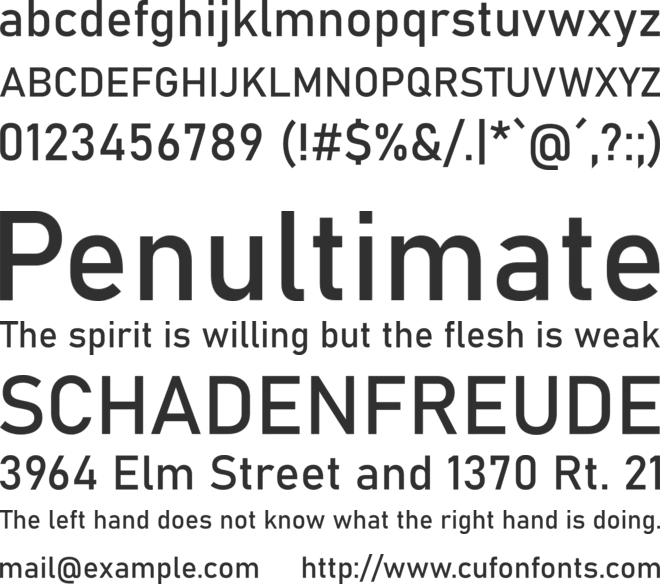 Bahnschrift Static font preview