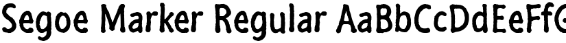 Segoe Marker Regular font
