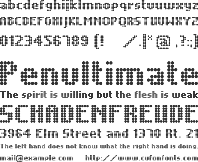 Unintended font preview