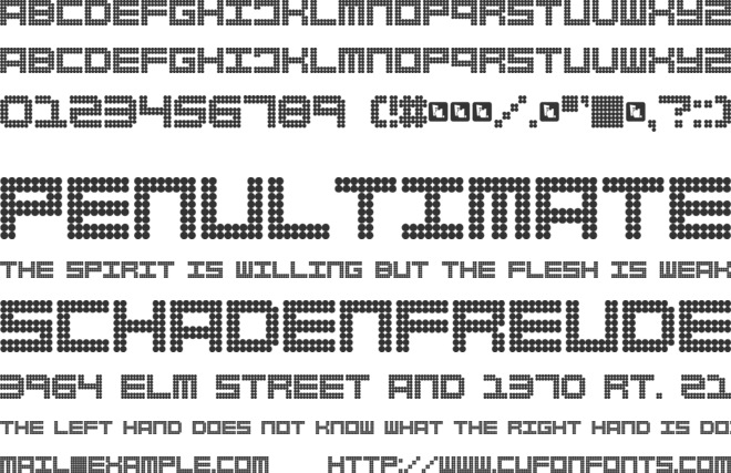 FD Spank font preview