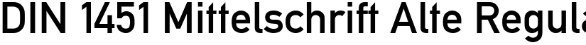 DIN 1451 Mittelschrift Alte font download