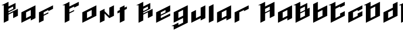 Raf Font Regular font