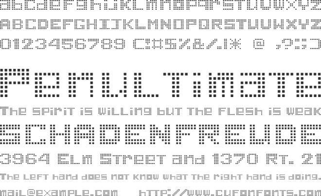 Game Power font preview