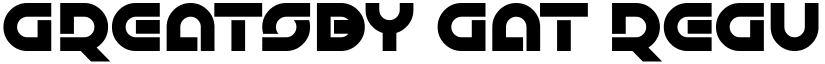 Greatsby Gat Regular font