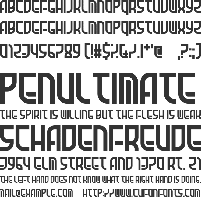 Amid Verrion font preview