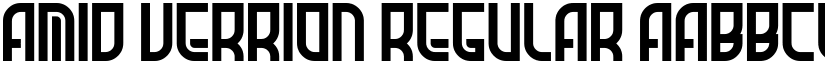 Amid Verrion Regular font