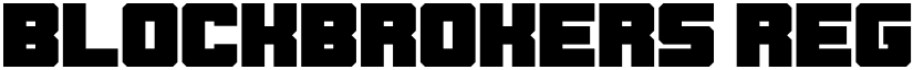 Blockbrokers Regular font