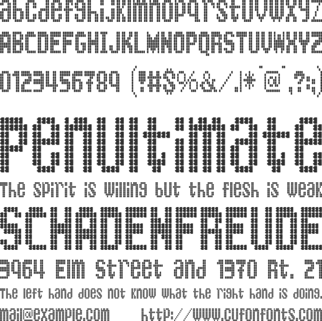 Barton & King Bus font preview