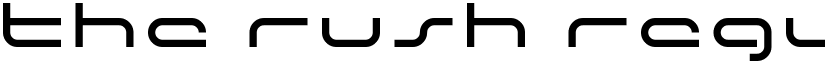the rush Regular font