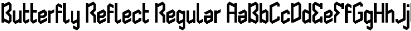 Butterfly Reflect Regular font