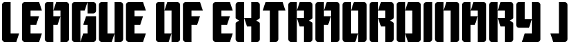 League of Extraordinary Justice Regular font