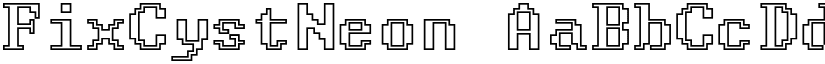 FixCystNeon font