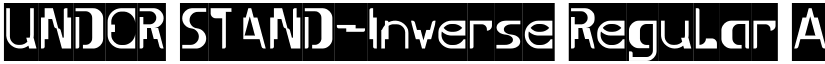 UNDER STAND-Inverse Regular font