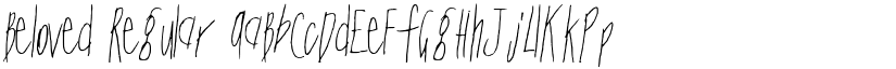 Beloved Regular font