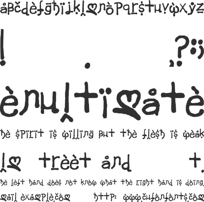 Thecrownismine Final font preview