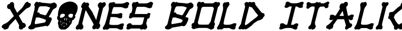 xBONES Bold Italic Bold Italic font