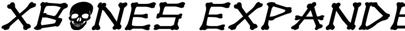 xBONES Expanded Italic Expanded Italic font