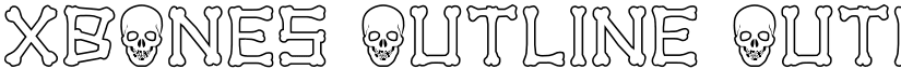 xBONES Outline Outline font
