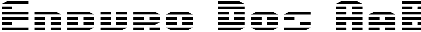 Enduro Dos font