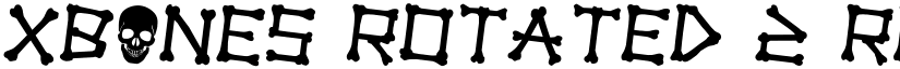 xBONES Rotated 2 Regular font