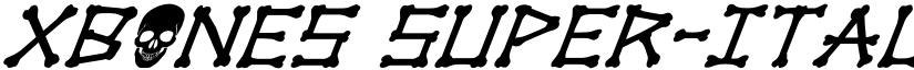 xBONES Super-Italic Italic font