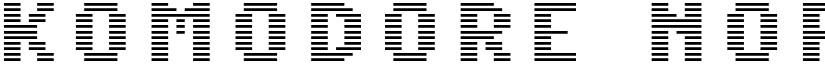 Komodore Normal font