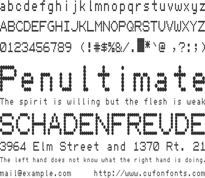 Hydrogen Type font preview