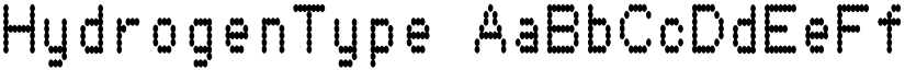 HydrogenType font