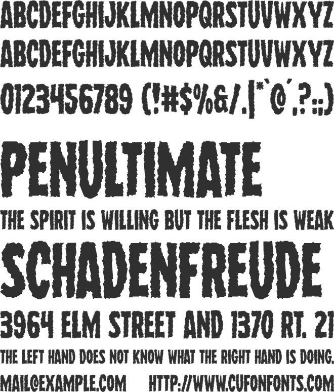 Wolf Brothers font preview