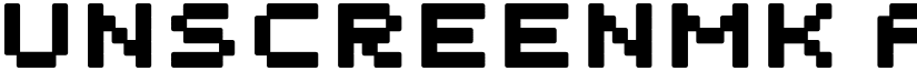 UnscreenMK font