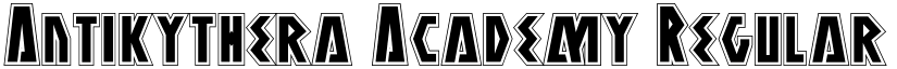 Antikythera Academy Regular font
