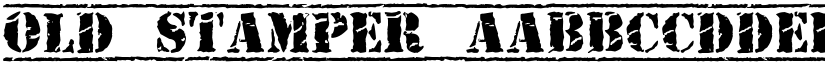 Old Stamper font