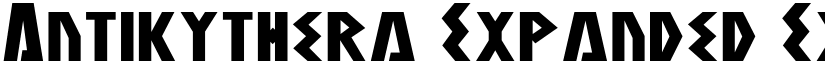 Antikythera Expanded Expanded font