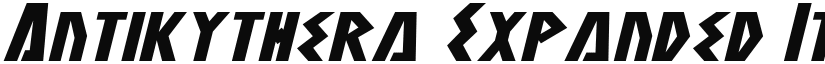 Antikythera Expanded Italic Expanded Italic font