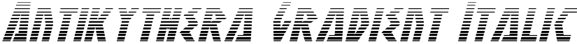Antikythera Gradient Italic Italic font