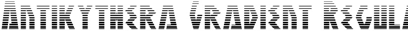 Antikythera Gradient Regular font