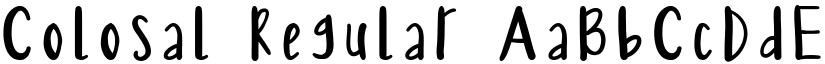Colosal font download