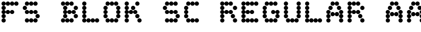 FS Blok SC Regular font