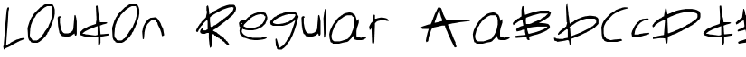 Loudon Regular font