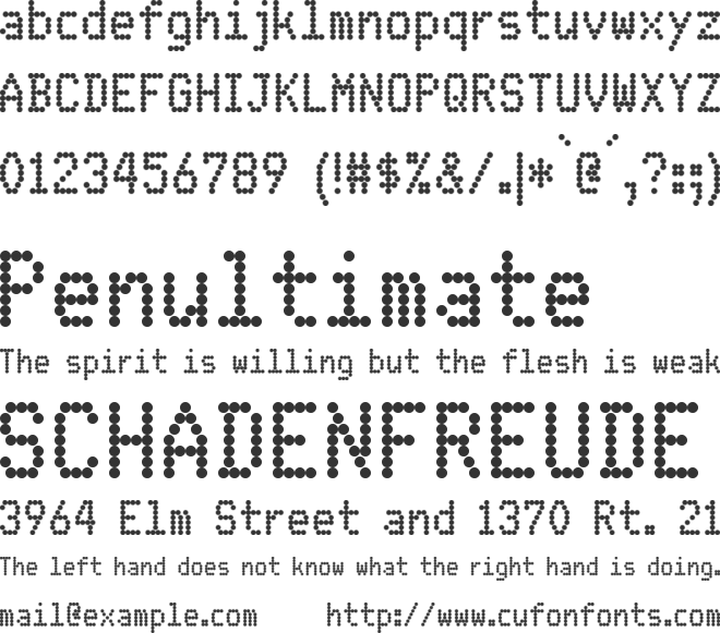 FS Blok font preview