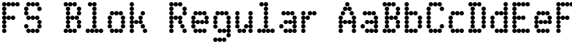 FS Blok Regular font