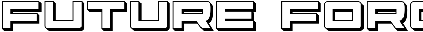 Future Forces 3D Regular font