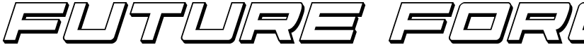 Future Forces 3D Italic Italic font