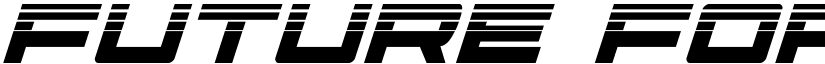 Future Forces Halftone Italic Italic font