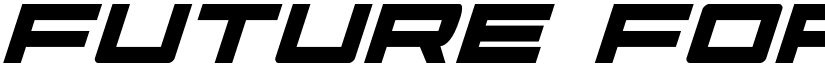 Future Forces Italic Italic font