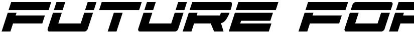 Future Forces Laser Italic Italic font